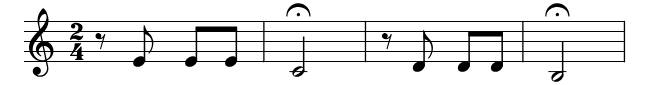 Beethoven's Fifth (One Finger) piano sheet music preview