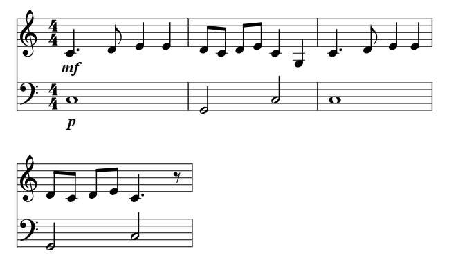 Alouette piano sheet music preview