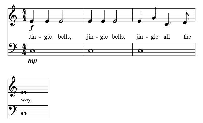 Jingle Bells (Simple Harmony) piano sheet music preview