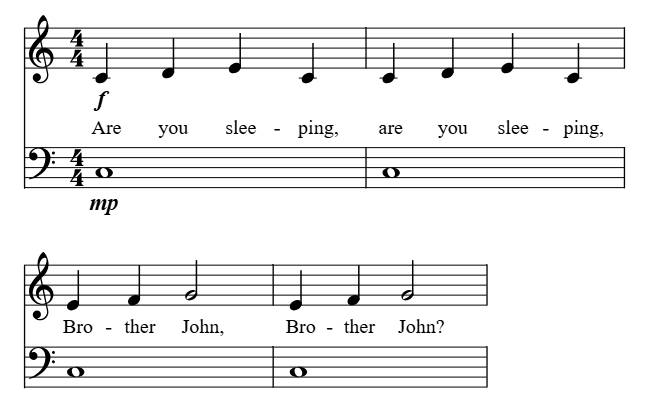 Brother John (Simple Harmony) piano sheet music preview