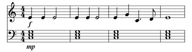 Jingle Bells (Basic Chords) piano sheet music preview