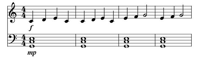 Brother John (Basic Chords) piano sheet music preview