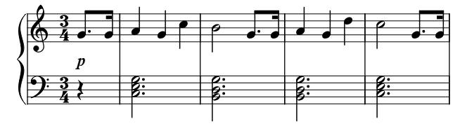 Happy Birthday piano sheet music preview