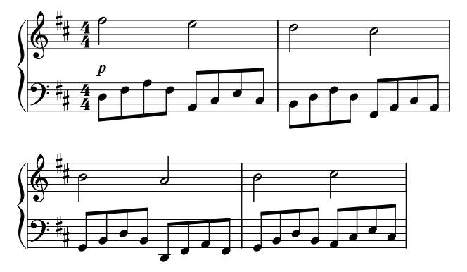 Canon in D piano sheet music preview