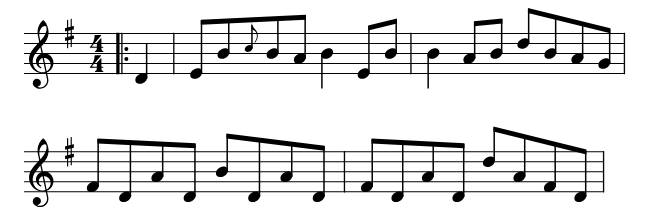 Cooleys Reel piano sheet music preview