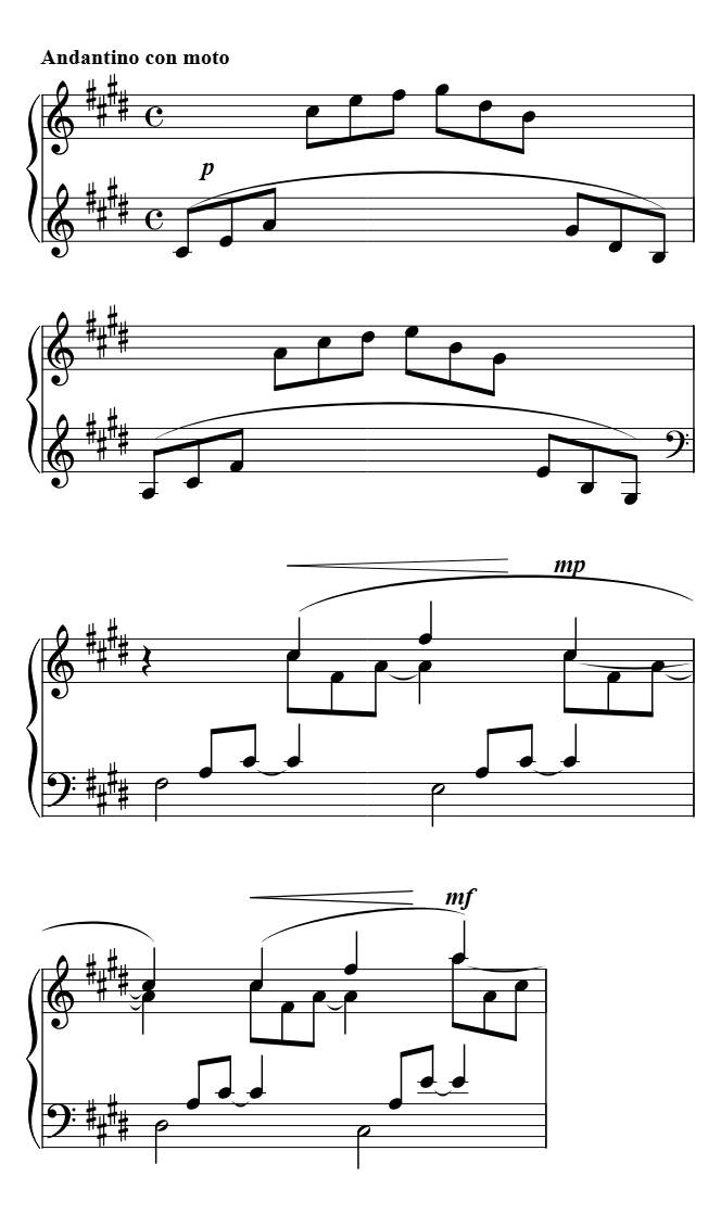Debussy - Deux Arabesques piano sheet music preview
