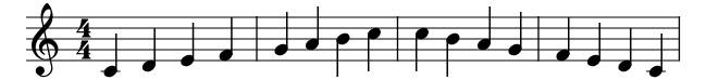 Major C Easy piano sheet music preview