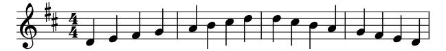 Major D Easy piano sheet music preview