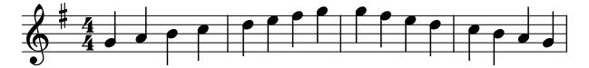 Major G Easy piano sheet music preview