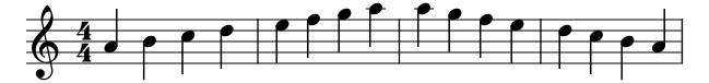 Minor A Easy piano sheet music preview