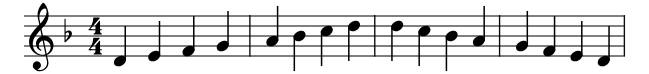 Minor D Easy piano sheet music preview