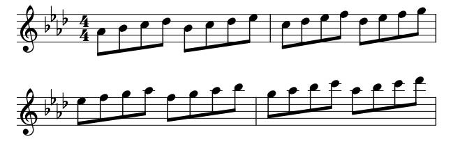 Major A Flat piano sheet music preview