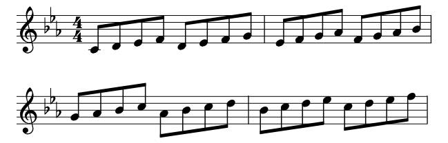 Minor C piano sheet music preview