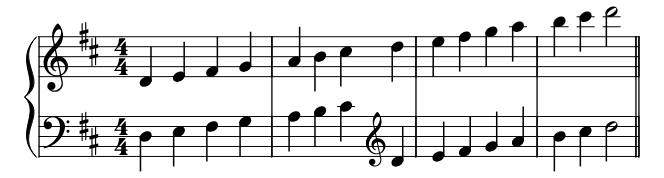 Major D Hands piano sheet music preview