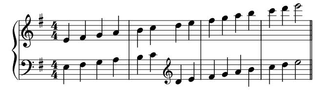 Minor E Hands piano sheet music preview