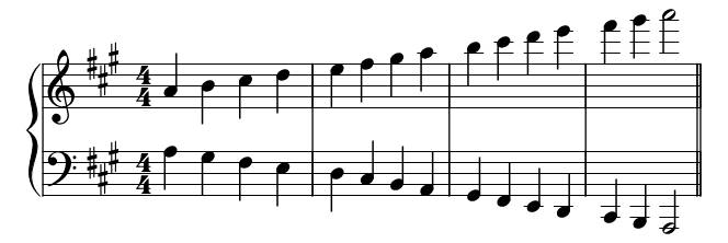 Major A Contrary piano sheet music preview