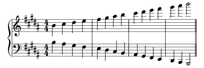 Major B Contrary piano sheet music preview
