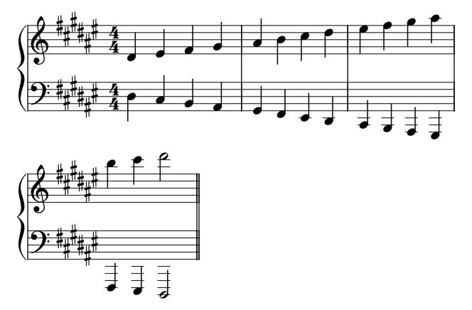 Minor D Sharp Contrary piano sheet music preview