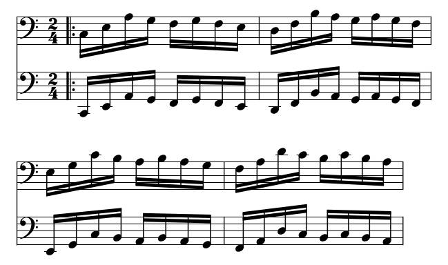 Hanon No. 02 piano sheet music preview