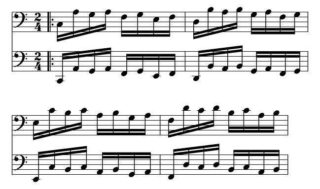 Hanon No. 05 piano sheet music preview