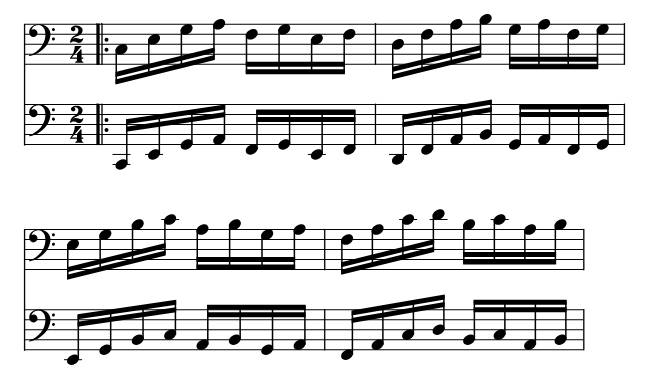 Hanon No. 08 piano sheet music preview