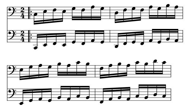 Hanon No. 09 piano sheet music preview