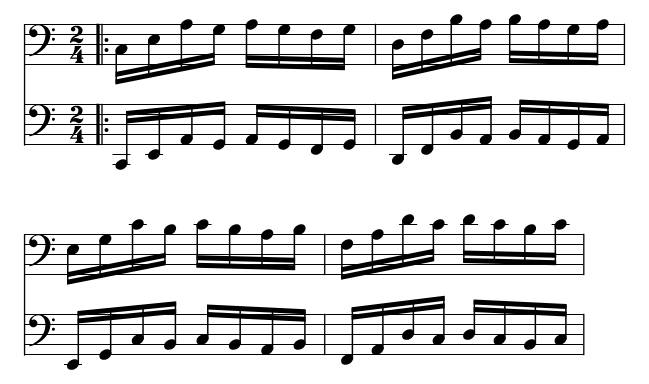Hanon No. 11 piano sheet music preview