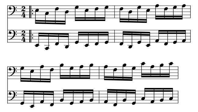 Hanon No. 13 piano sheet music preview